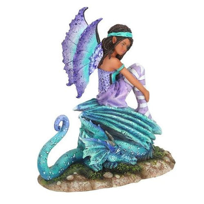 16cm Dragon Perch Fairy Figurine by Amy Brown