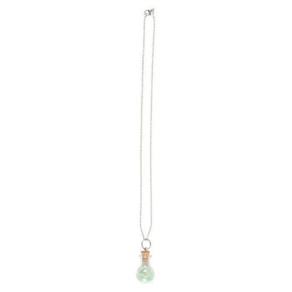Luck Green Aventurine Crystal Chip Potion Bottle Necklace