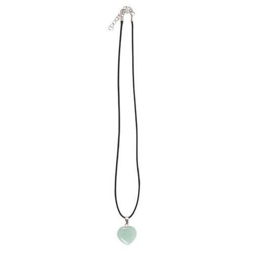 Green Aventurine Healing Crystal Heart Necklace